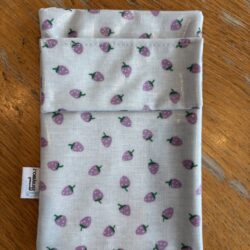 Stiftehalter  Erdbeere lila/blau