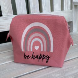 Toilettentasche Oopen - Regenbogen Rosa